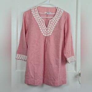 Boden Pink Boho Top Size 6